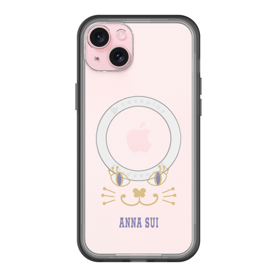 スリムプロテクションプレミアムケース with MagSafe［ ANNA SUI - フェイス - クリア ］