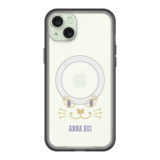 スリムプロテクションプレミアムケース with MagSafe［ ANNA SUI - フェイス - クリア ］