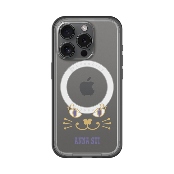 スリムプロテクションプレミアムケース with MagSafe［ ANNA SUI - フェイス - クリア ］