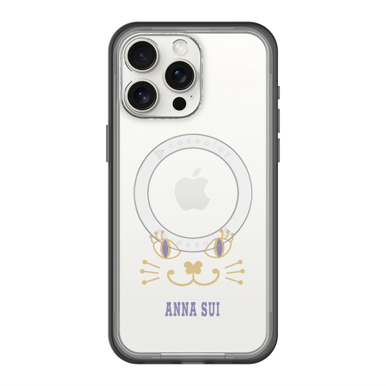 スリムプロテクションプレミアムケース with MagSafe［ ANNA SUI - フェイス - クリア ］