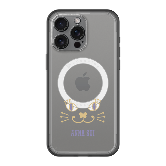 スリムプロテクションプレミアムケース with MagSafe［ ANNA SUI - フェイス - クリア ］