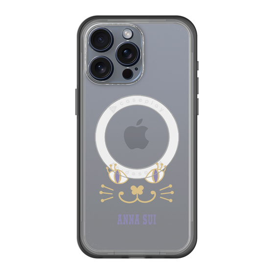 スリムプロテクションプレミアムケース with MagSafe［ ANNA SUI - フェイス - クリア ］