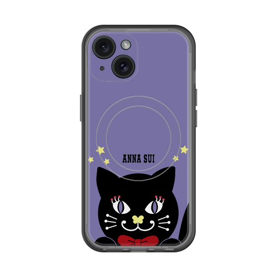 スリムプロテクションプレミアムケース with MagSafe［ ANNA SUI - TITIとスター - パープル ］