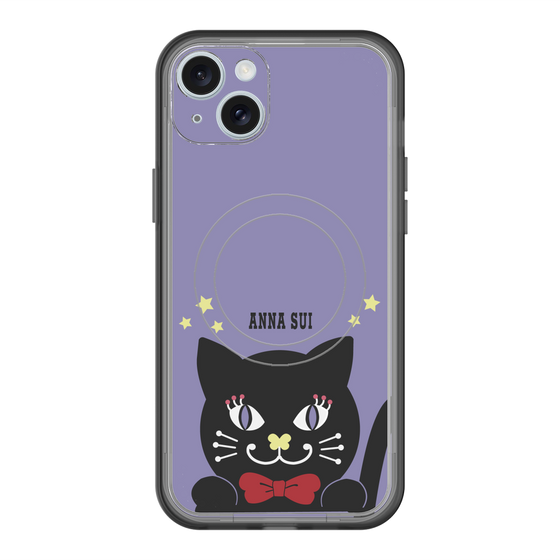 スリムプロテクションプレミアムケース with MagSafe［ ANNA SUI - TITIとスター - パープル ］