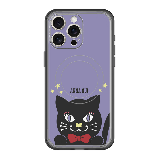 スリムプロテクションプレミアムケース with MagSafe［ ANNA SUI - TITIとスター - パープル ］