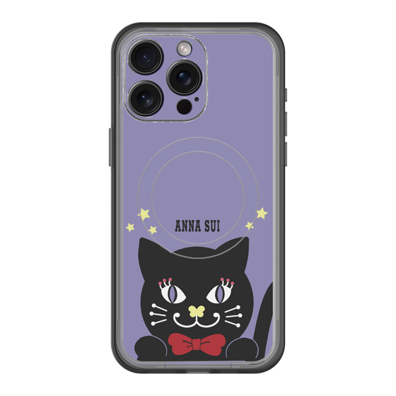 スリムプロテクションプレミアムケース with MagSafe［ ANNA SUI - TITIとスター - パープル ］