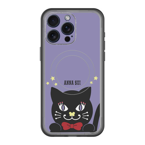 スリムプロテクションプレミアムケース with MagSafe［ ANNA SUI - TITIとスター - パープル ］
