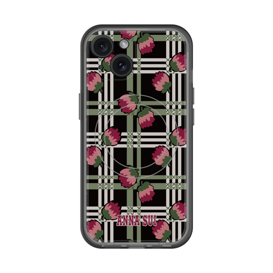 スリムプロテクションプレミアムケース with MagSafe［ ANNA SUI - クローバーフラワー ］