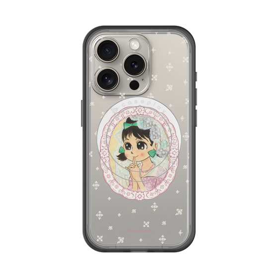 スリムプロテクションプレミアムケース with MagSafe［ ひみつのアッコちゃん - テクマクマヤコン - クリア ］