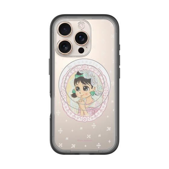 スリムプロテクションプレミアムケース with MagSafe［ ひみつのアッコちゃん - テクマクマヤコン - クリア ］