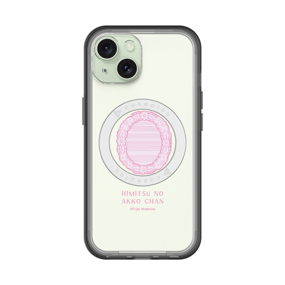 スリムプロテクションプレミアムケース with MagSafe［ ひみつのアッコちゃん - 魔法の鏡 - クリア ］