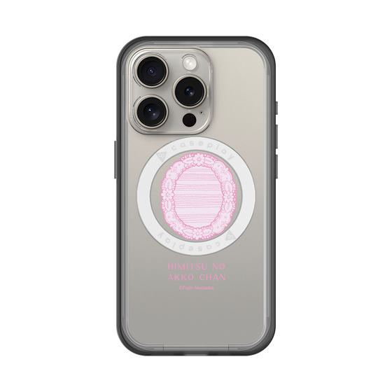 スリムプロテクションプレミアムケース with MagSafe［ ひみつのアッコちゃん - 魔法の鏡 - クリア ］