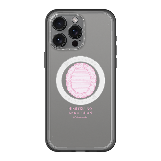スリムプロテクションプレミアムケース with MagSafe［ ひみつのアッコちゃん - 魔法の鏡 - クリア ］