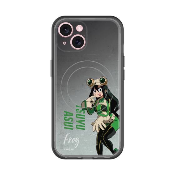 スリムプロテクションプレミアムケース with MagSafe［ 僕のヒーローアカデミア - 立ち絵 -蛙吹 梅雨 ］