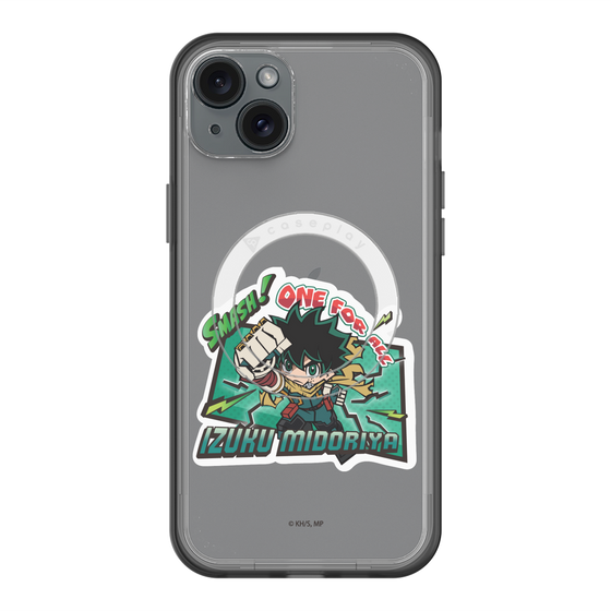 スリムプロテクションプレミアムケース with MagSafe［ 僕のヒーローアカデミア - ミニキャラ - 緑谷 出久 ］