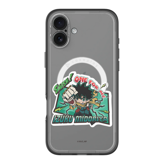 スリムプロテクションプレミアムケース with MagSafe［ 僕のヒーローアカデミア - ミニキャラ - 緑谷 出久 ］