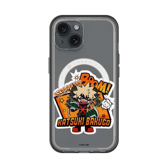 スリムプロテクションプレミアムケース with MagSafe［ 僕のヒーローアカデミア - ミニキャラ - 爆豪 勝己 ］