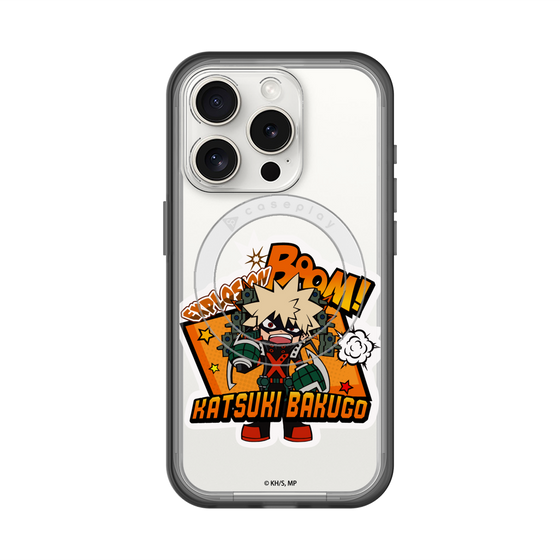 スリムプロテクションプレミアムケース with MagSafe［ 僕のヒーローアカデミア - ミニキャラ - 爆豪 勝己 ］