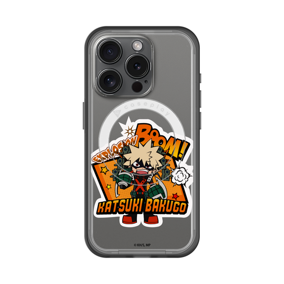 スリムプロテクションプレミアムケース with MagSafe［ 僕のヒーローアカデミア - ミニキャラ - 爆豪 勝己 ］