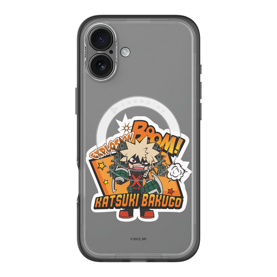スリムプロテクションプレミアムケース with MagSafe［ 僕のヒーローアカデミア - ミニキャラ - 爆豪 勝己 ］