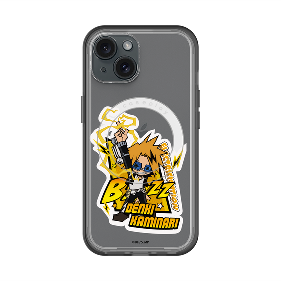 スリムプロテクションプレミアムケース with MagSafe［ 僕のヒーローアカデミア - ミニキャラ - 上鳴 電気 ］