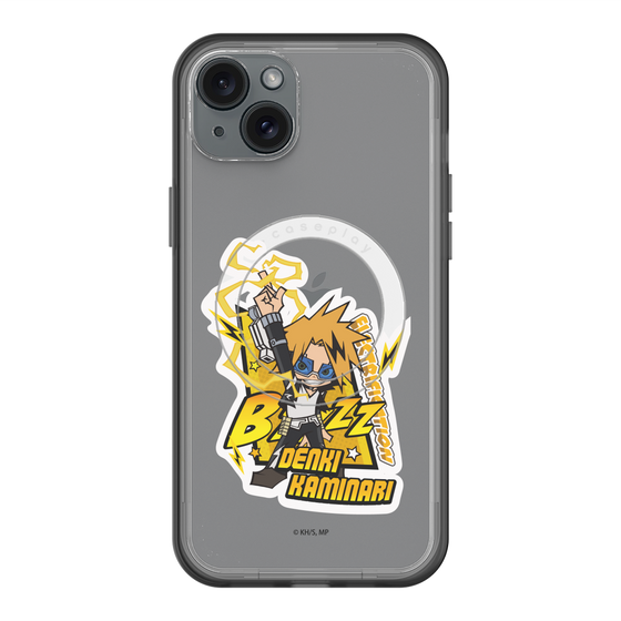 スリムプロテクションプレミアムケース with MagSafe［ 僕のヒーローアカデミア - ミニキャラ - 上鳴 電気 ］