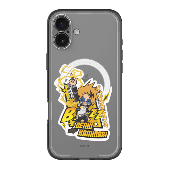 スリムプロテクションプレミアムケース with MagSafe［ 僕のヒーローアカデミア - ミニキャラ - 上鳴 電気 ］