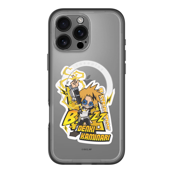 スリムプロテクションプレミアムケース with MagSafe［ 僕のヒーローアカデミア - ミニキャラ - 上鳴 電気 ］