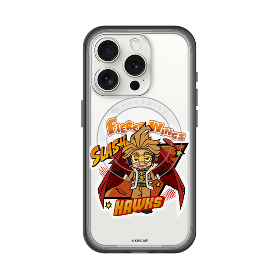 スリムプロテクションプレミアムケース with MagSafe［ 僕のヒーローアカデミア - ミニキャラ - ホークス ］