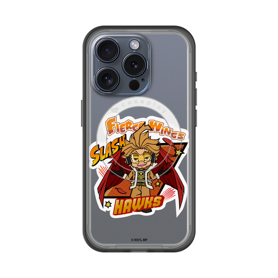 スリムプロテクションプレミアムケース with MagSafe［ 僕のヒーローアカデミア - ミニキャラ - ホークス ］