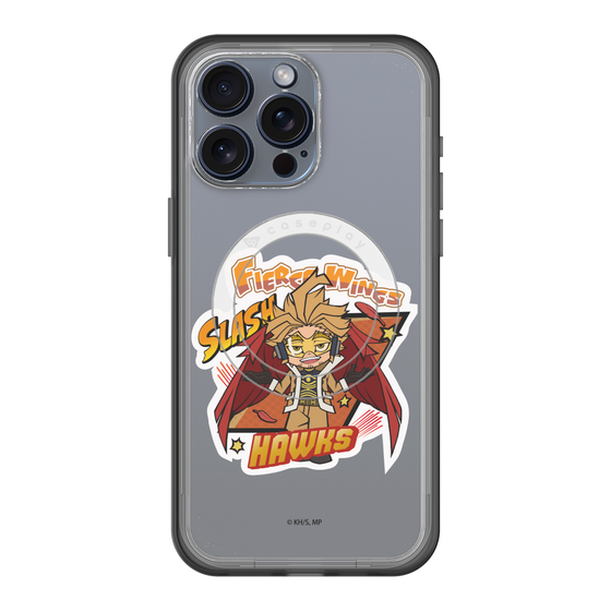 スリムプロテクションプレミアムケース with MagSafe［ 僕のヒーローアカデミア - ミニキャラ - ホークス ］