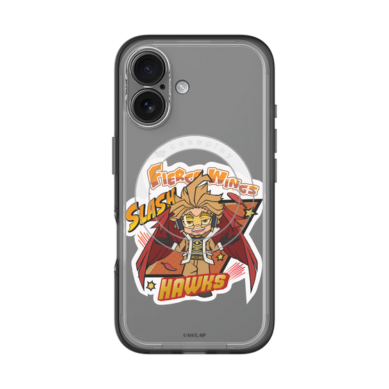 スリムプロテクションプレミアムケース with MagSafe［ 僕のヒーローアカデミア - ミニキャラ - ホークス ］