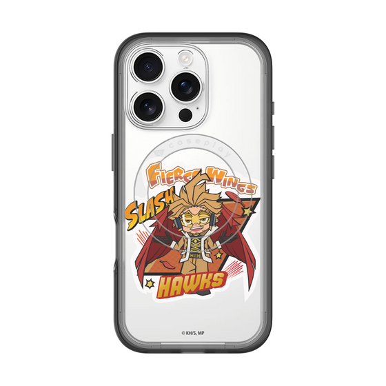 スリムプロテクションプレミアムケース with MagSafe［ 僕のヒーローアカデミア - ミニキャラ - ホークス ］