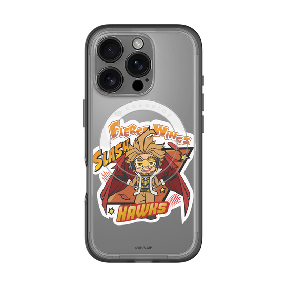 スリムプロテクションプレミアムケース with MagSafe［ 僕のヒーローアカデミア - ミニキャラ - ホークス ］