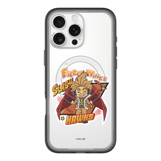 スリムプロテクションプレミアムケース with MagSafe［ 僕のヒーローアカデミア - ミニキャラ - ホークス ］