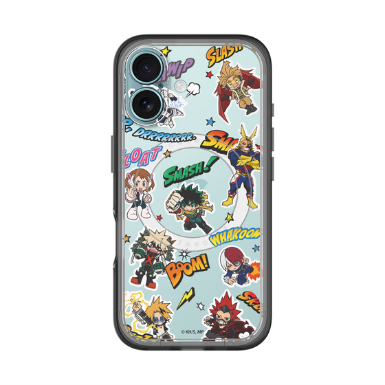 スリムプロテクションプレミアムケース with MagSafe［ 僕のヒーローアカデミア - アメコミ ］