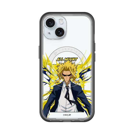 スリムプロテクションプレミアムケース with MagSafe［ 僕のヒーローアカデミア - ポップ -オールマイト ］
