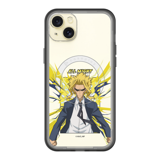 スリムプロテクションプレミアムケース with MagSafe［ 僕のヒーローアカデミア - ポップ -オールマイト ］