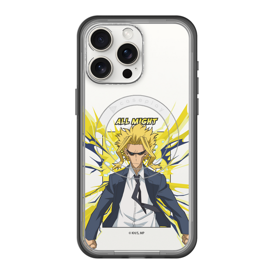 スリムプロテクションプレミアムケース with MagSafe［ 僕のヒーローアカデミア - ポップ -オールマイト ］