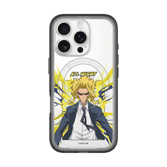 スリムプロテクションプレミアムケース with MagSafe［ 僕のヒーローアカデミア - ポップ -オールマイト ］