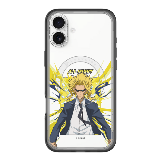 スリムプロテクションプレミアムケース with MagSafe［ 僕のヒーローアカデミア - ポップ -オールマイト ］