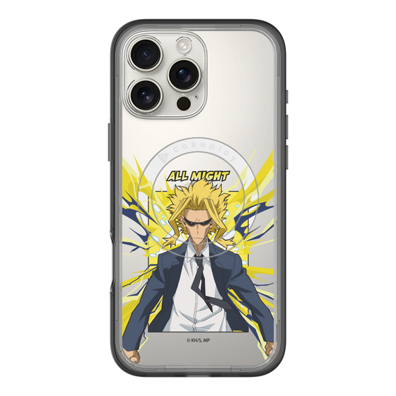 スリムプロテクションプレミアムケース with MagSafe［ 僕のヒーローアカデミア - ポップ -オールマイト ］