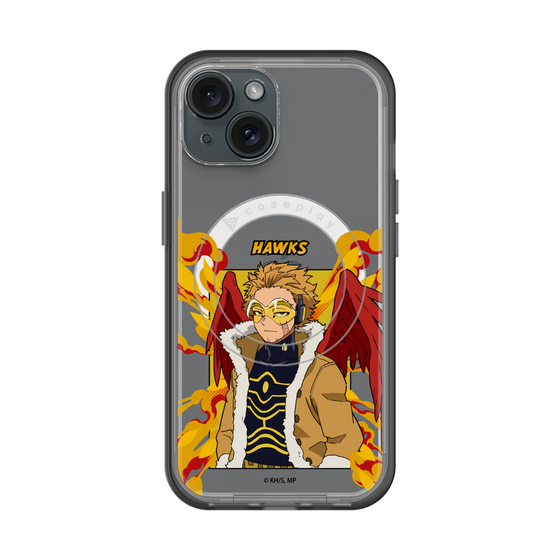 スリムプロテクションプレミアムケース with MagSafe［ 僕のヒーローアカデミア - ポップ - ホークス ］