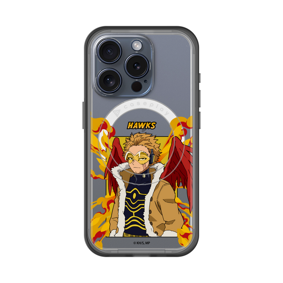 スリムプロテクションプレミアムケース with MagSafe［ 僕のヒーローアカデミア - ポップ - ホークス ］