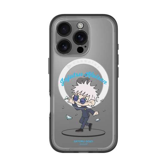 スリムプロテクションプレミアムケース with MagSafe［ 呪術廻戦 - ミニキャラ - 五条 悟（懐玉・玉折） ］