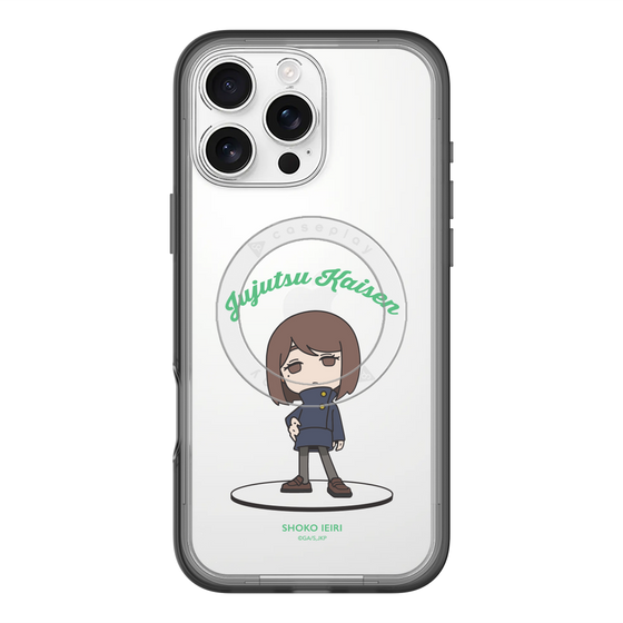 スリムプロテクションプレミアムケース with MagSafe［ 呪術廻戦 - ミニキャラ - 家入 硝子（懐玉・玉折） ］