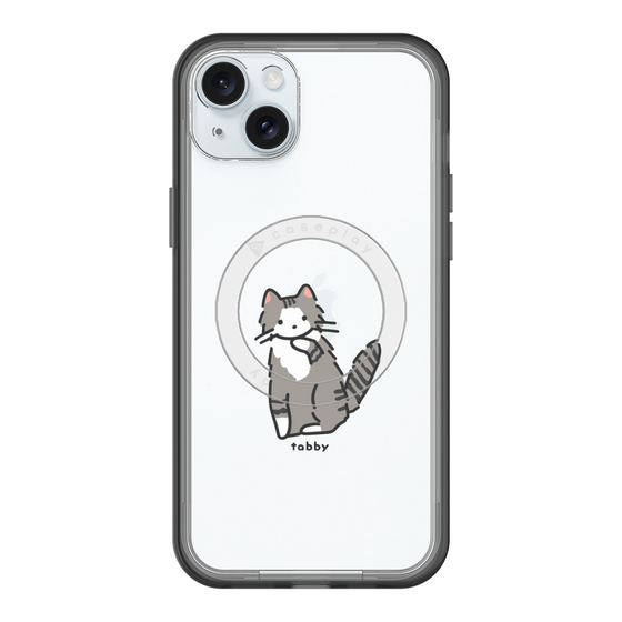 スリムプロテクションプレミアムケース with MagSafe［ オリジナル - CASEPLAYネコ - tabby ］