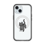 スリムプロテクションプレミアムケース with MagSafe［ オリジナル - CASEPLAYネコ - black ］