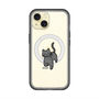スリムプロテクションプレミアムケース with MagSafe［ オリジナル - CASEPLAYネコ - black ］