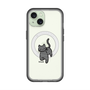 スリムプロテクションプレミアムケース with MagSafe［ オリジナル - CASEPLAYネコ - black ］